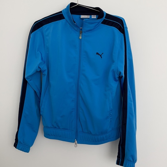 Puma Track Jacket — Light Blue/Navy Blue - Picture 2 of 7